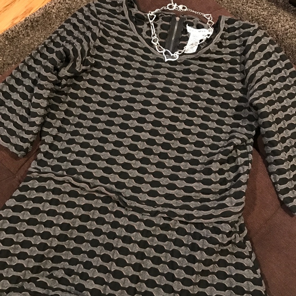 Max Studio lined dress necklace not included.